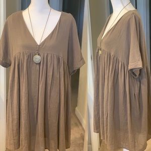 Boho Green Tunic Dress